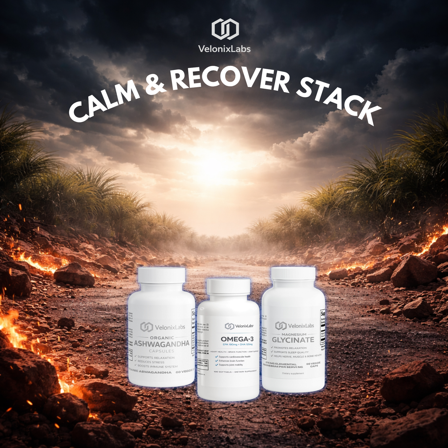 Calm & Recovery Stack | Evening Wellness Bundle