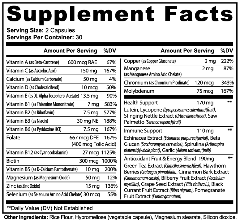 Daily Multivitamin | Essential Vitamins & Minerals